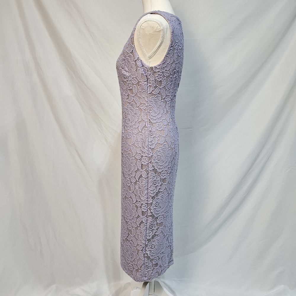 Ivanka Trump Lilac Lace Midi Dress photo 4
