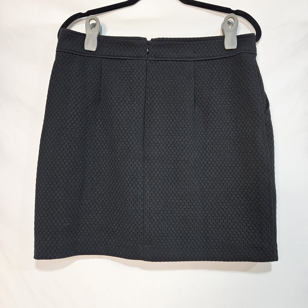 Banana Republic Textured Black Mini Skirt photo 2