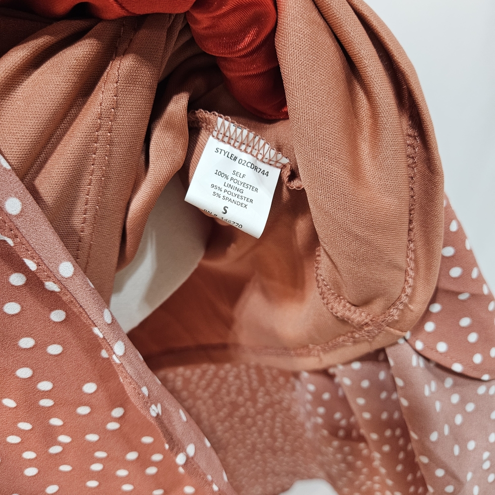 Sienna Sky Rust Polka Dot Midi Dress photo 8