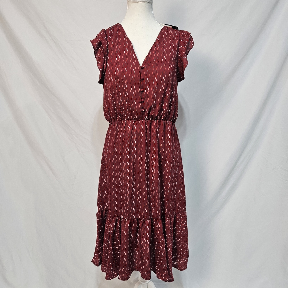 NWT Banana Republic Burgundy Midi Dress Size 6