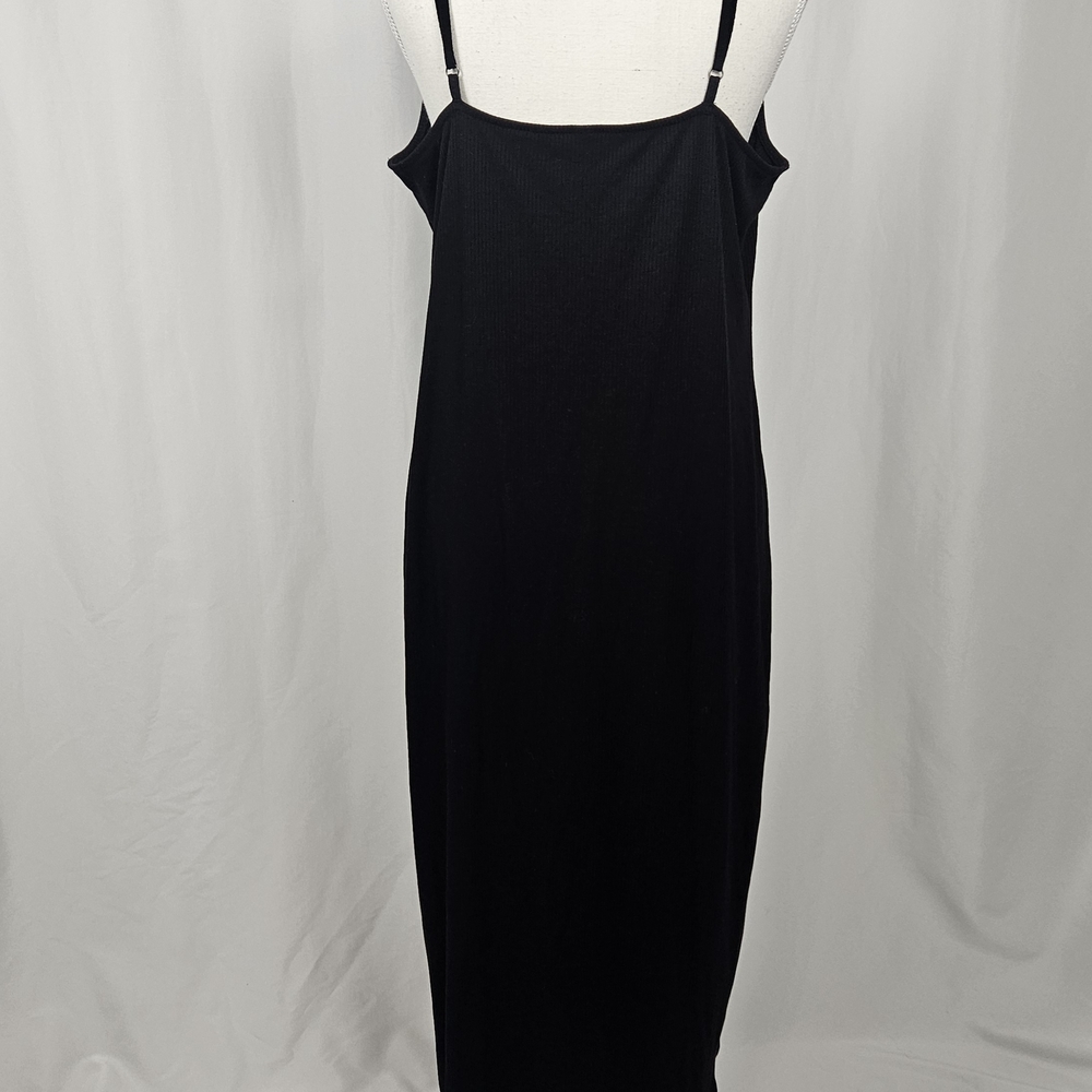 Mudd Black Midi Dress with Button Detail Size XL photo 4