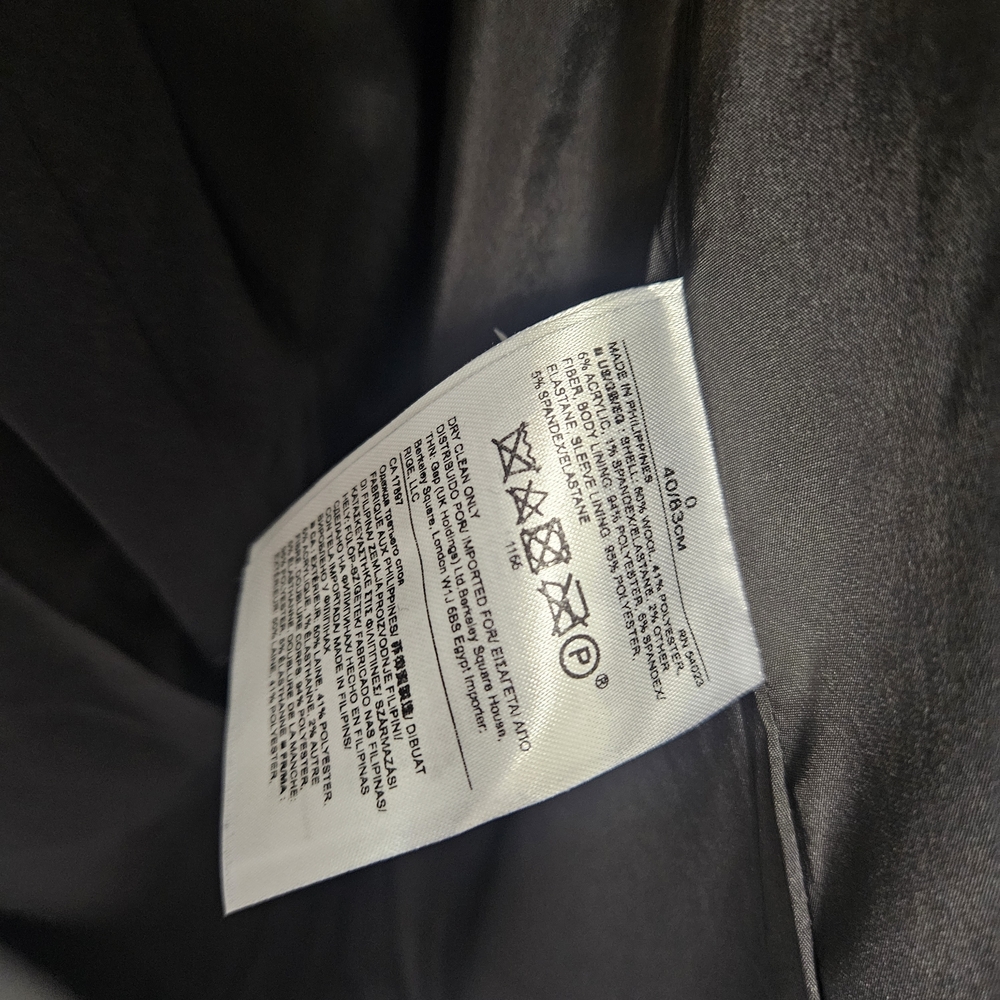Banana Republic Speckled Navy Blazer NWT photo 7