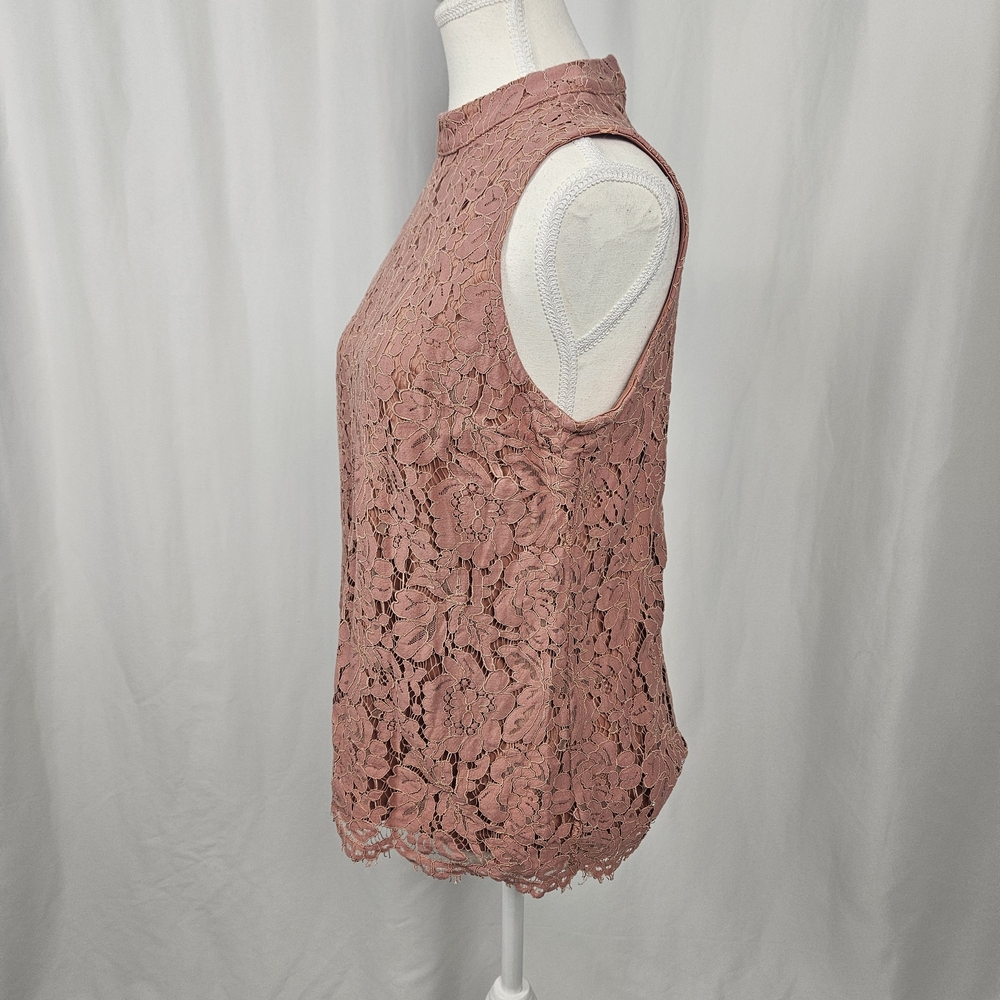 Pinky Lace Sleeveless Blouse - Soft Pink Size Medium photo 4