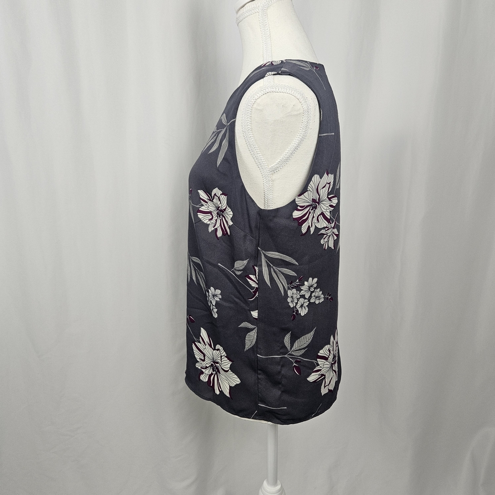 Banana Republic Floral Sleeveless Blouse Size S photo 4