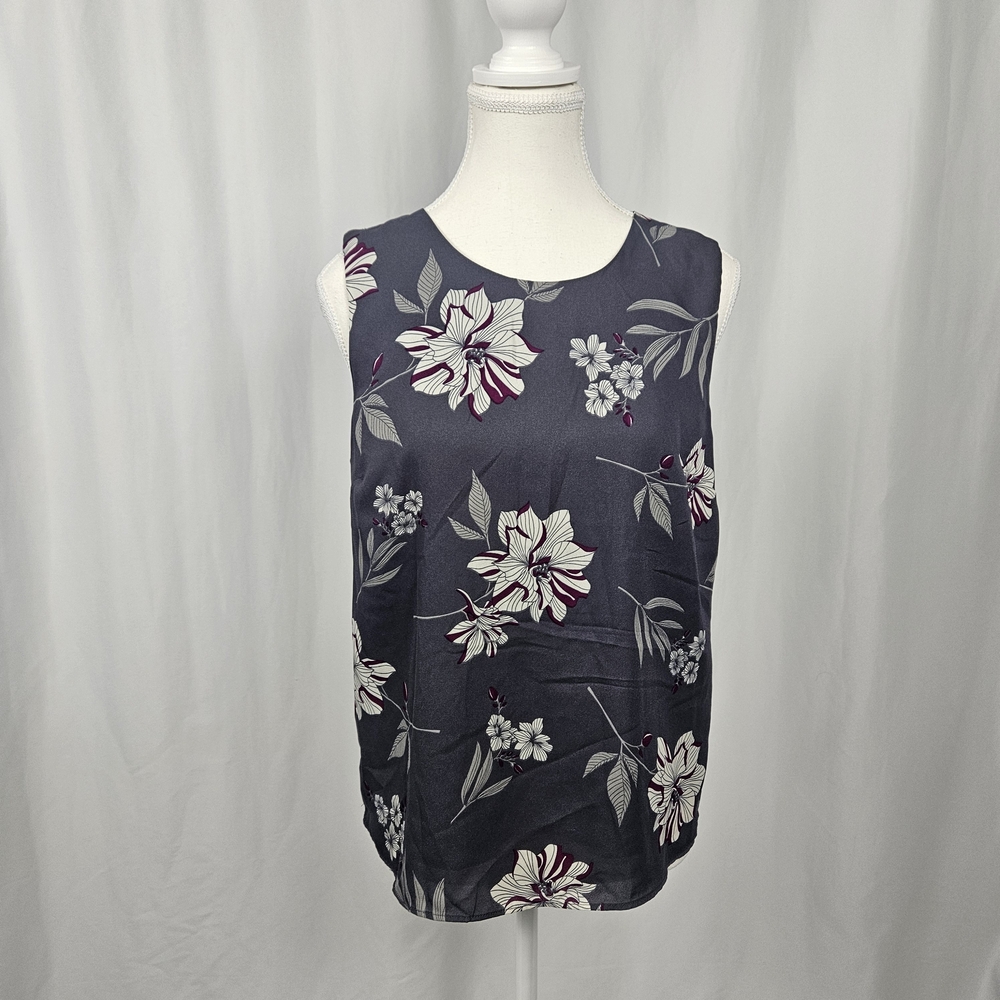 Banana Republic Floral Sleeveless Blouse Size S