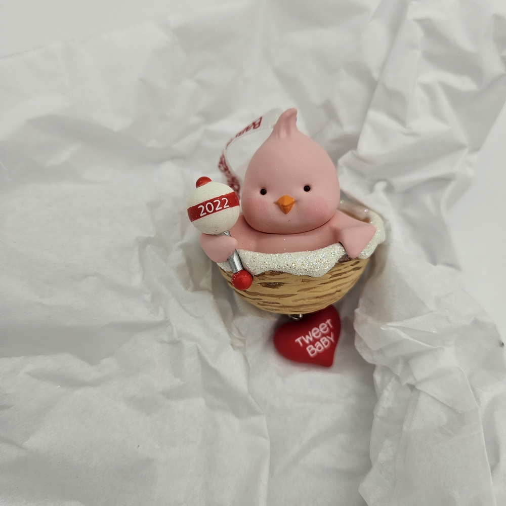 Hallmark Keepsake Baby Girl's First Christmas Ornament 2022 photo 3