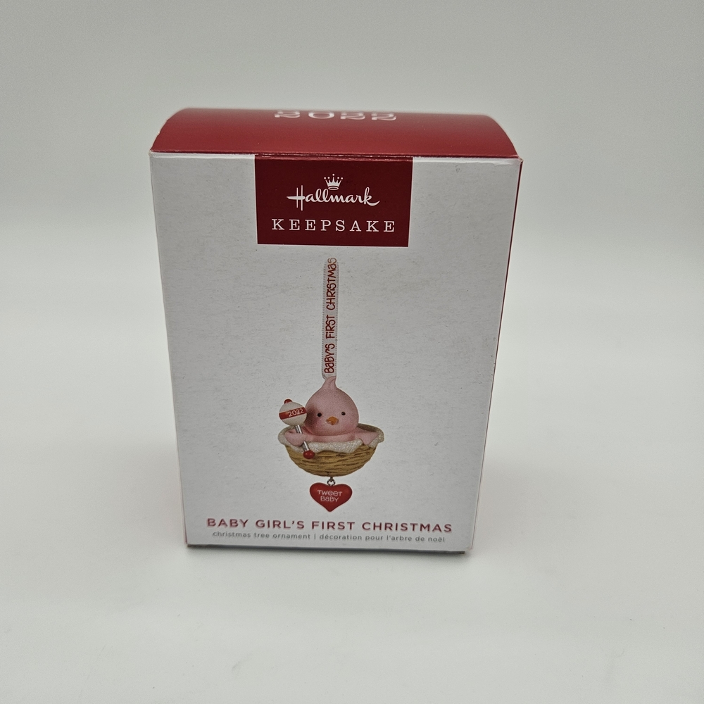 Hallmark Keepsake Baby Girl's First Christmas Ornament 2022