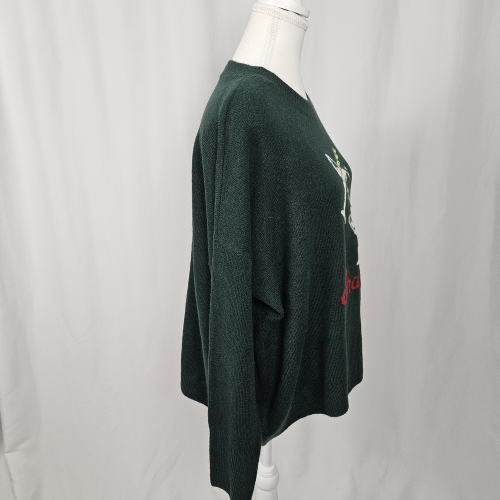 CeCe Green Sweater with Martini Design Extra Dirty Size Large photo 5