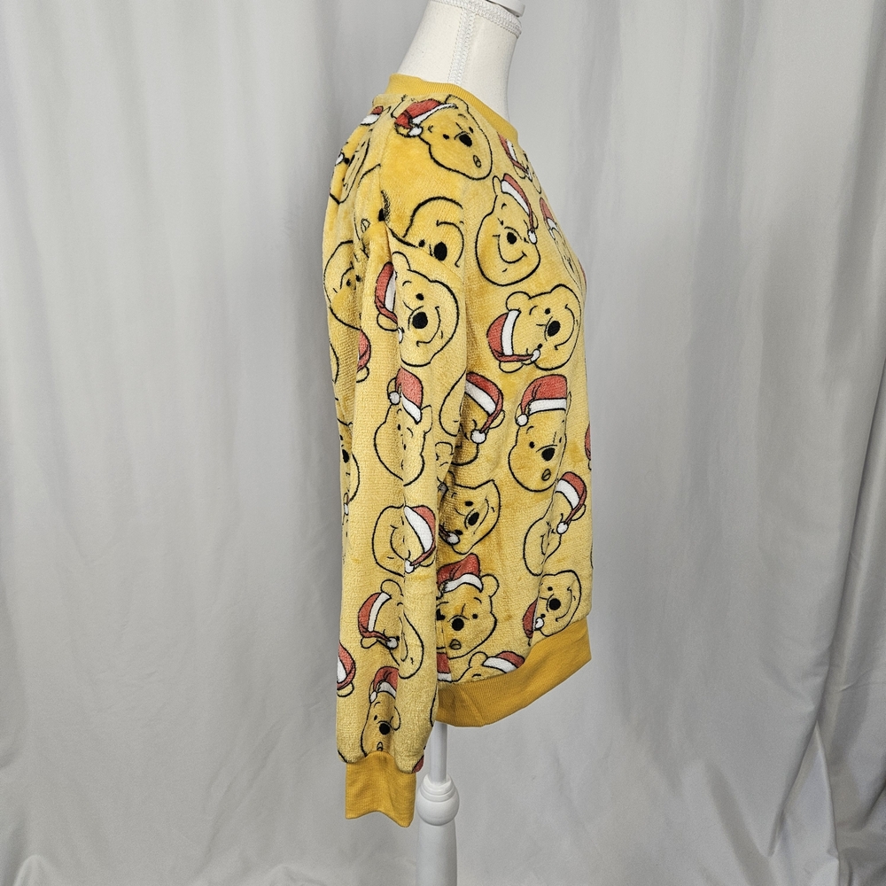NWT Disney Yellow Winnie the Pooh Holiday Sweater Size Medium photo 6