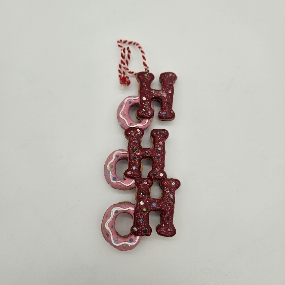 Festive Red and Pink 'Ho Ho Ho' Ornament photo 2
