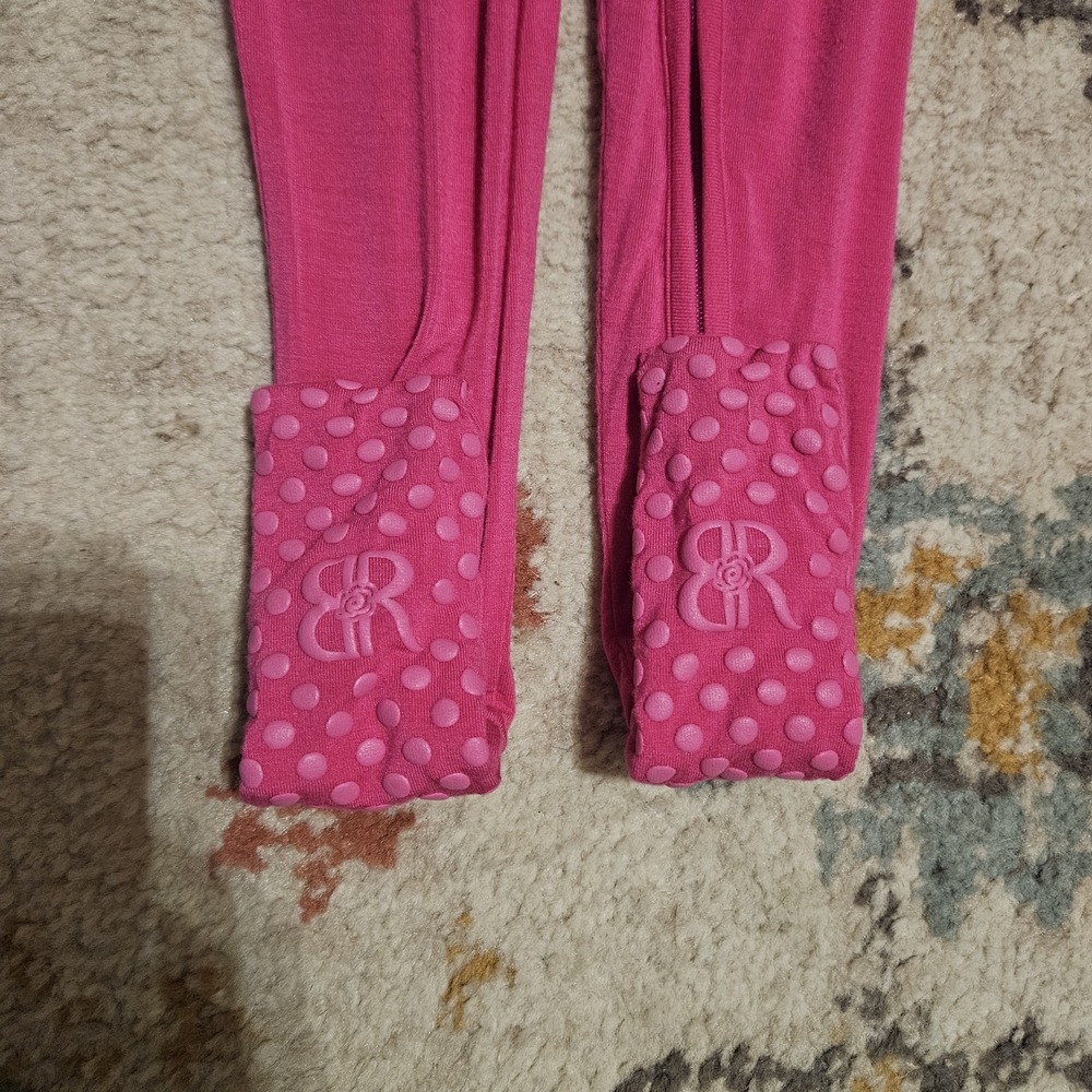 Bums & Roses Pink Toddler Sleeper Size 2T photo 2