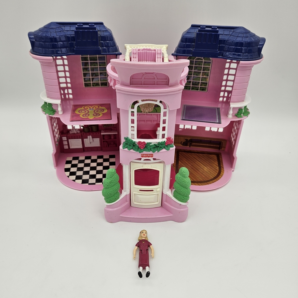 Vintage Fisher Price Loving Family Sweet Streets Mansion