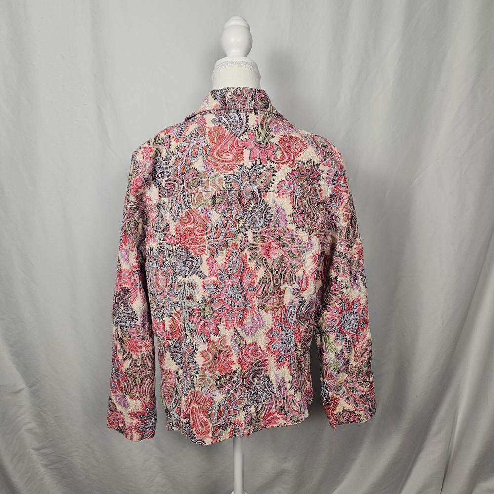 Floral Paisley Multicolor Jacket Size XL photo 4