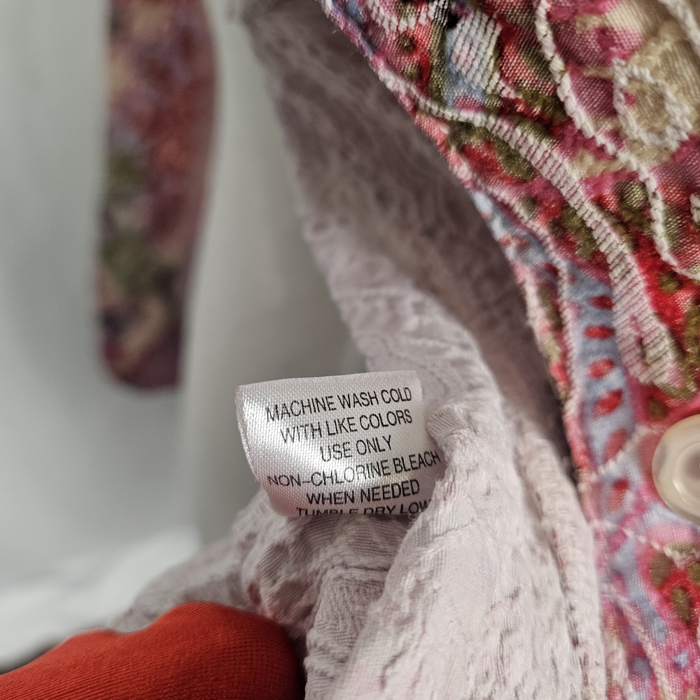 Floral Paisley Multicolor Jacket Size XL photo 7