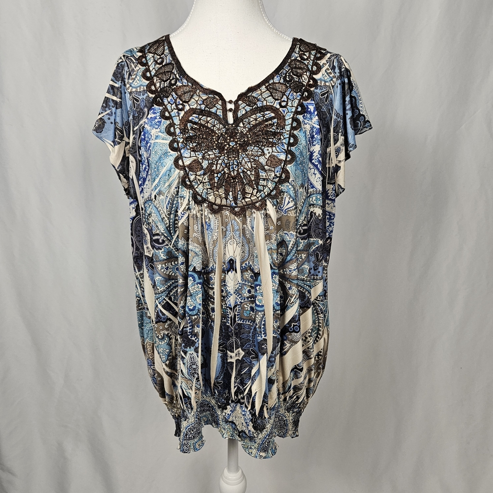 One World Bohemiam Style Women's Top Size XL