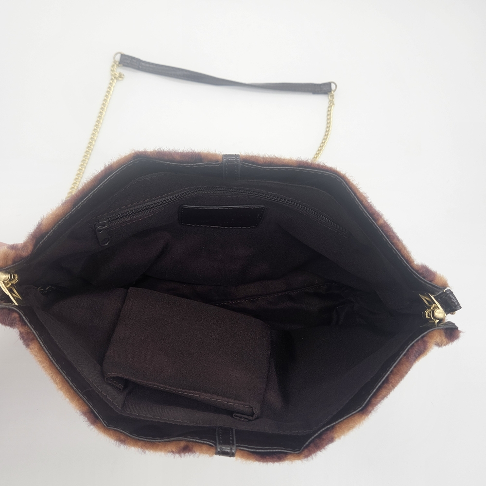 Relic Leopard-Print Faux Fur Wristlet Clutch in Brown and Dark Brown photo 4