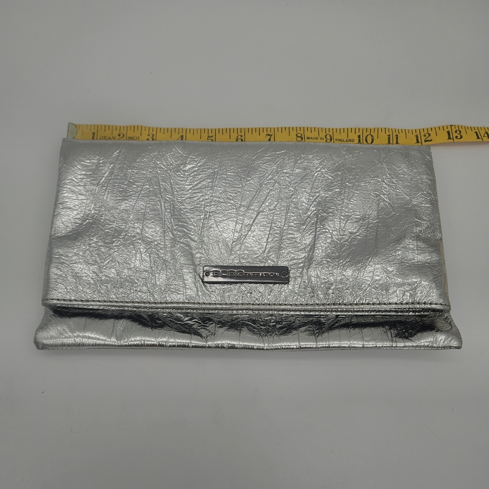 Metallic Fold-Over Clutch Bag by BCBGeneration photo 2
