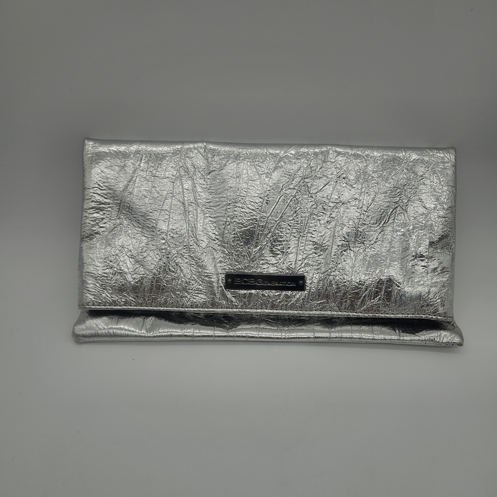 Metallic Fold-Over Clutch Bag by BCBGeneration