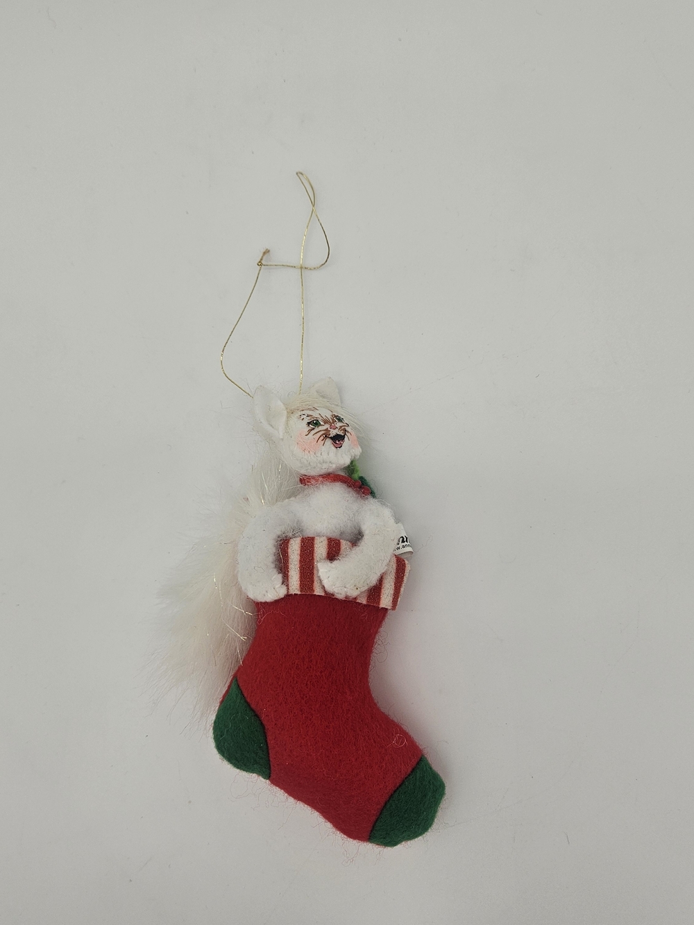 Annalee Shimmermint Kitty Holiday Ornament