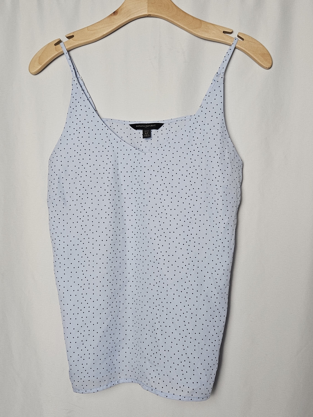 Banana Republic Light Blue Polka Dot Camisole photo 2