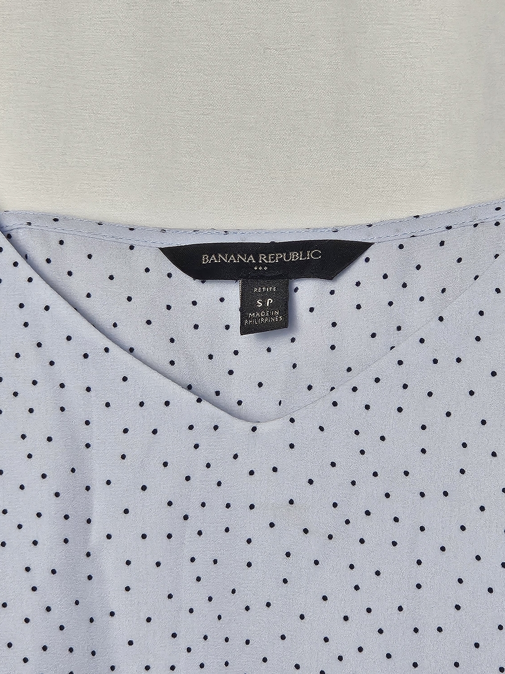 Banana Republic Light Blue Polka Dot Camisole photo 3