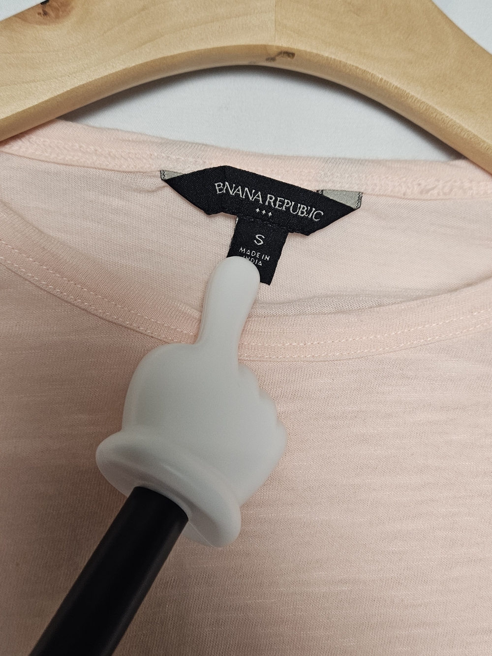 Banana Republic Light Pink Long Sleeve Ruched Shoulder Top photo 2