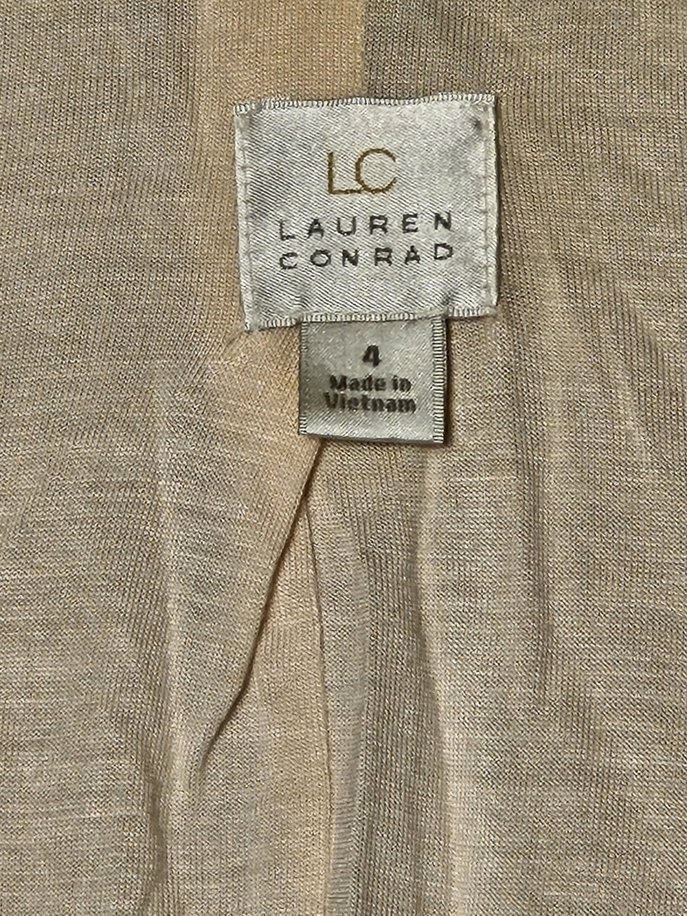 LC Lauren Conrad Gray Open-Front Blazer photo 2