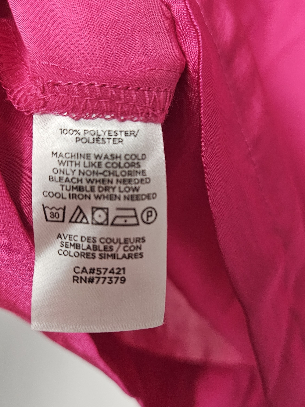 Ann Taylor Hot Pink Ruffle Neck Tie-Back Sleeveless Camisole photo 2