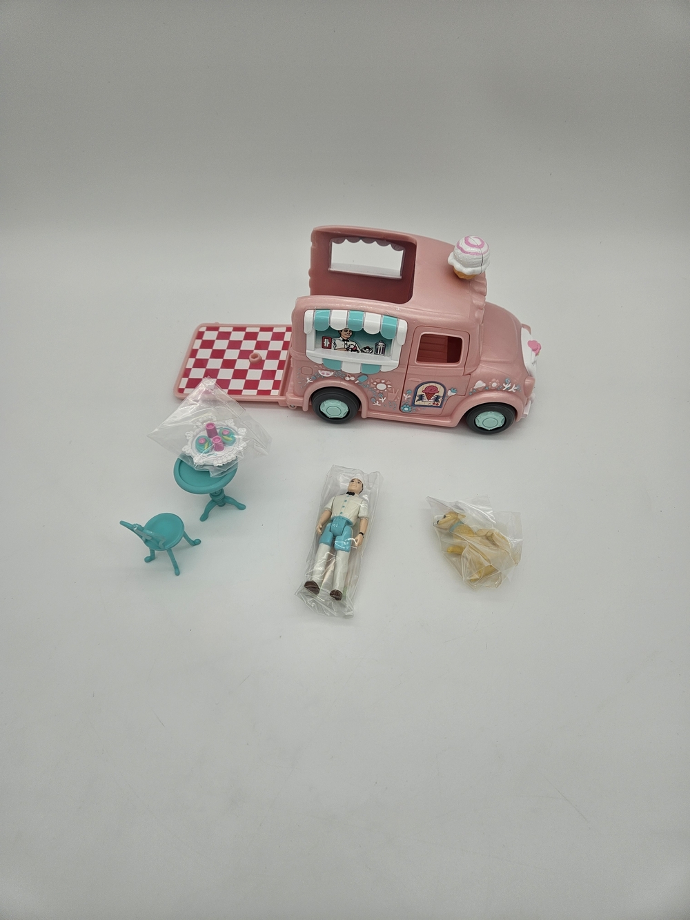 Vintage Fisher-Price Sweet Street Pink Ice Cream Truck Playset photo 2