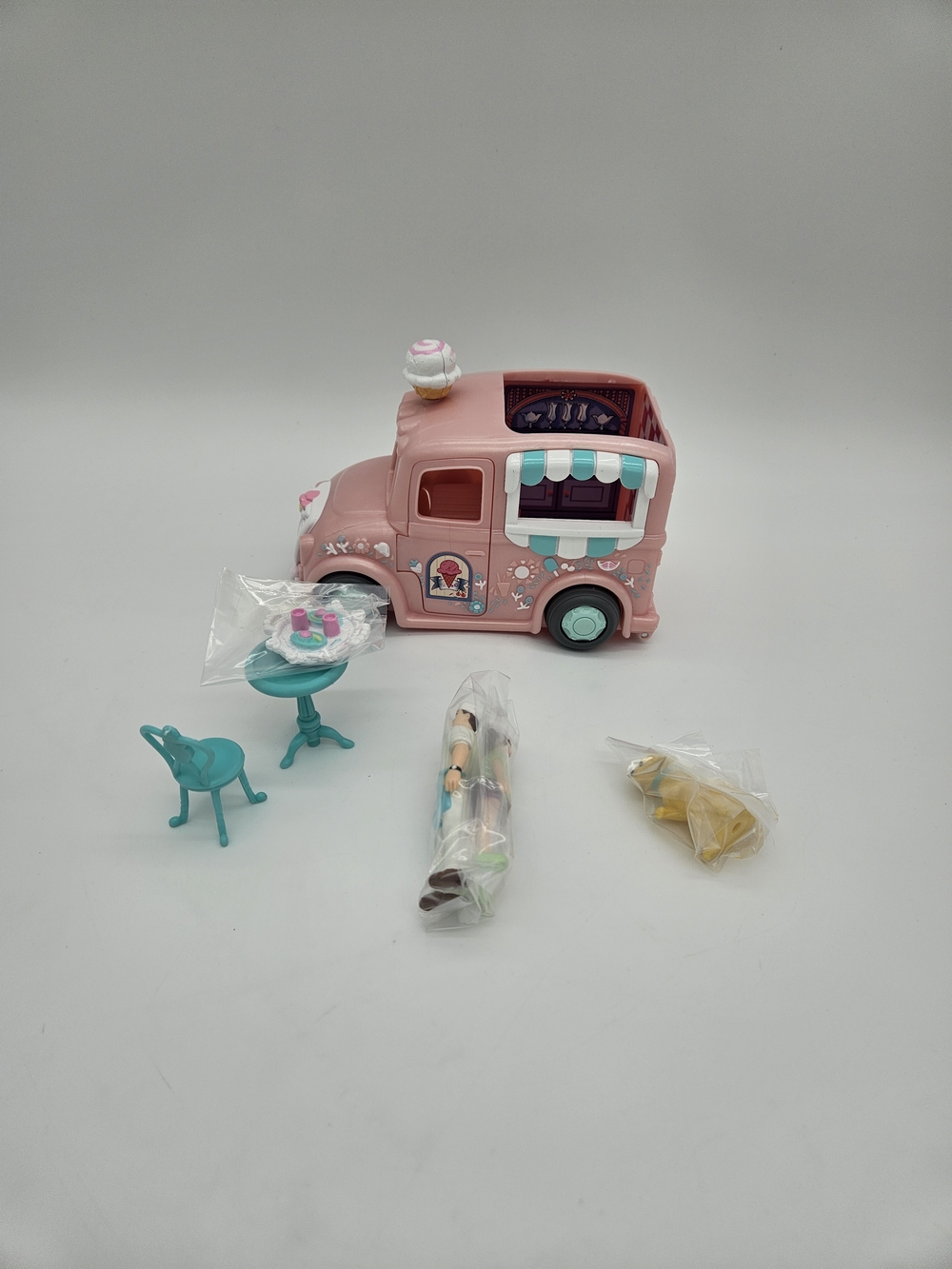 Vintage Fisher-Price Sweet Street Pink Ice Cream Truck Playset