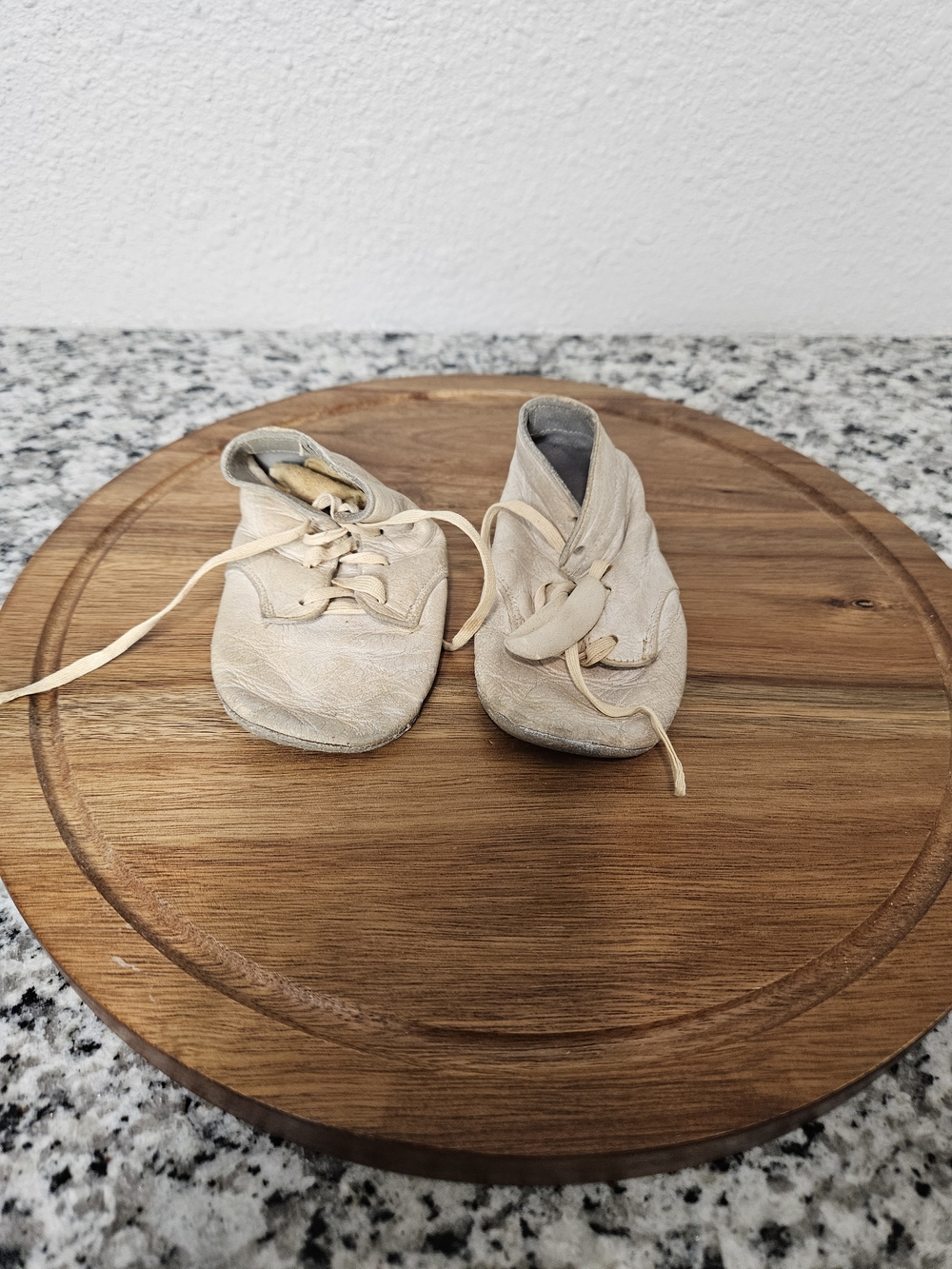Vintage 1950s Baby Lace-Up Soft Sole Shoes
