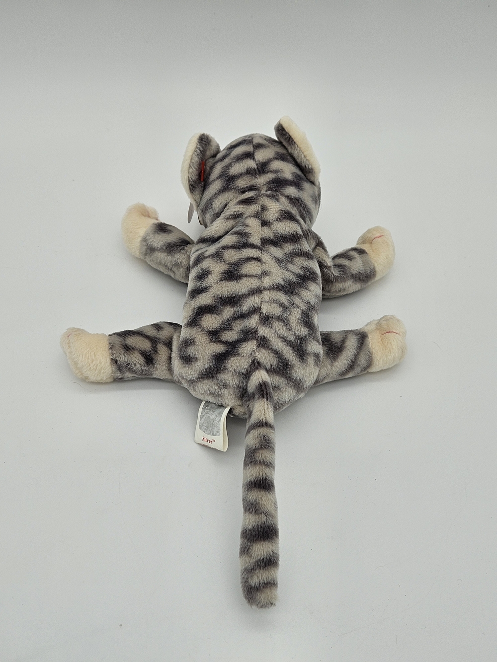 Ty Beanie Baby Gray Cat- Silver photo 3
