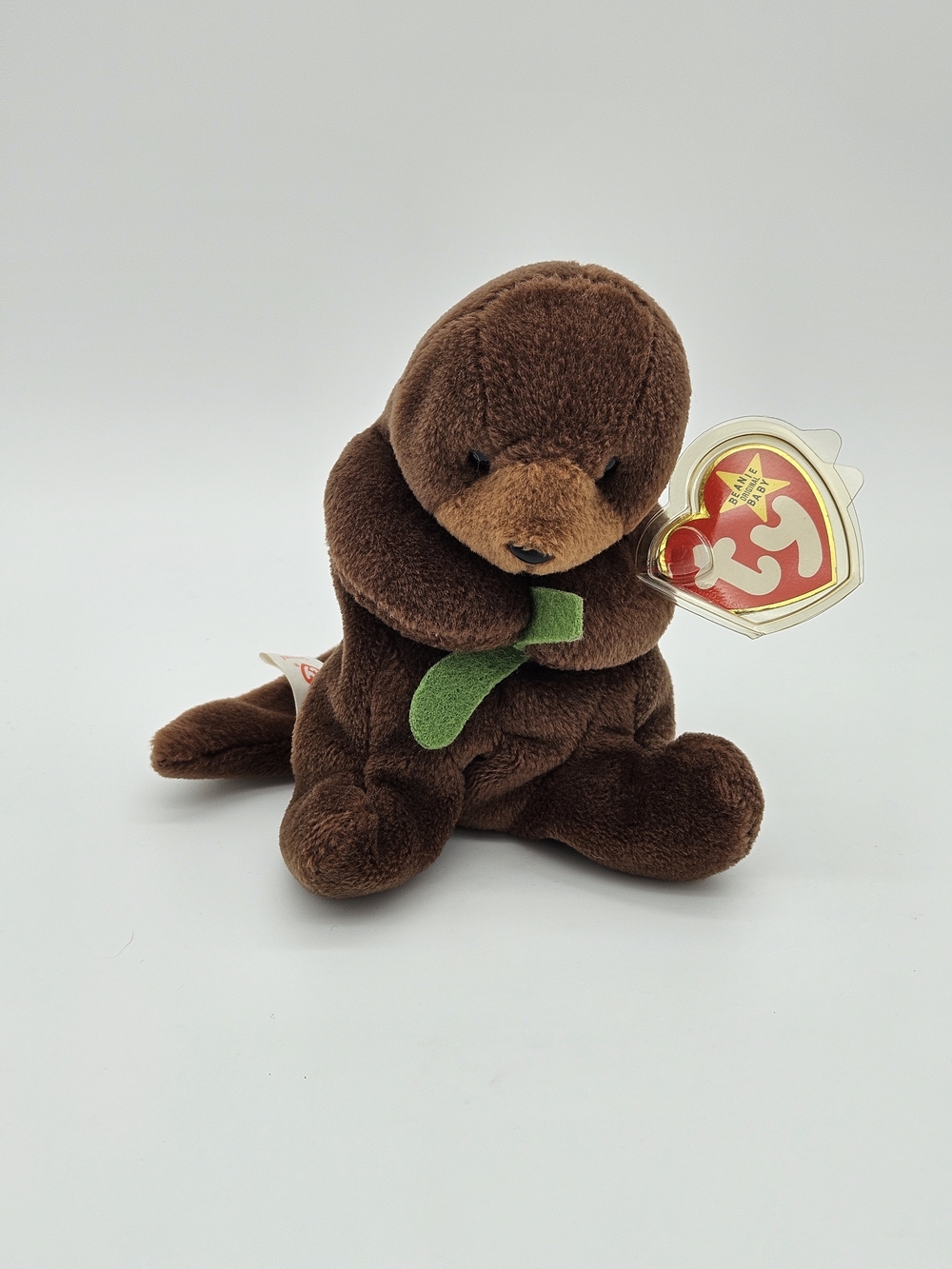 Ty Brown Otter Plush- Seaweed