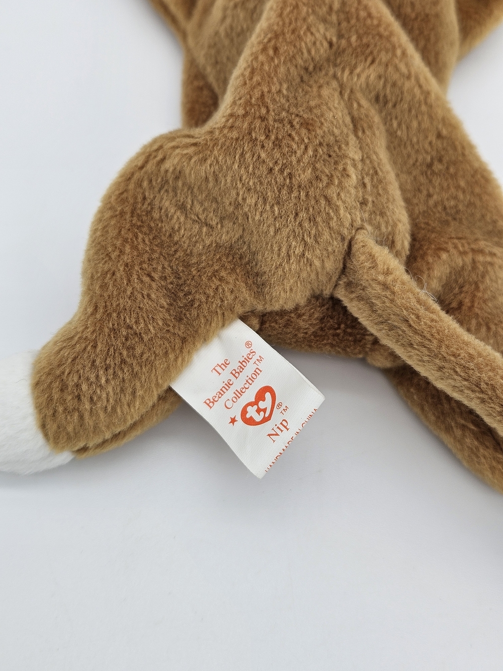 Ty Brown and White Cat Beanie Baby Plush- Nip photo 2