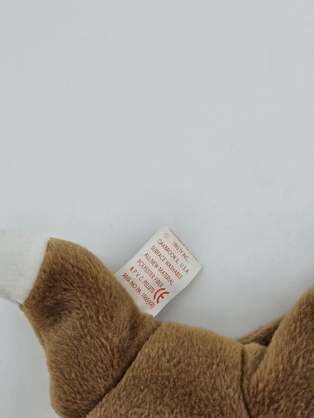 Ty Brown and White Cat Beanie Baby Plush- Nip photo 3