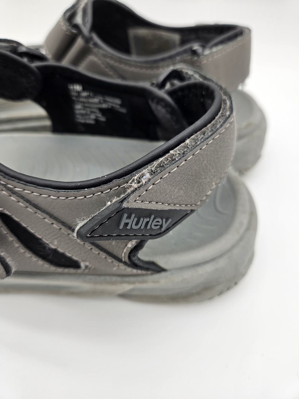 Hurley Gray Men's Adjustable Strap Sport Sandals Size 11 photo 4