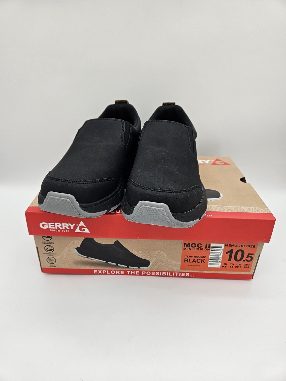 Gerry Weber Black Slip-On Comfort Loafers Size 10.5 photo 2
