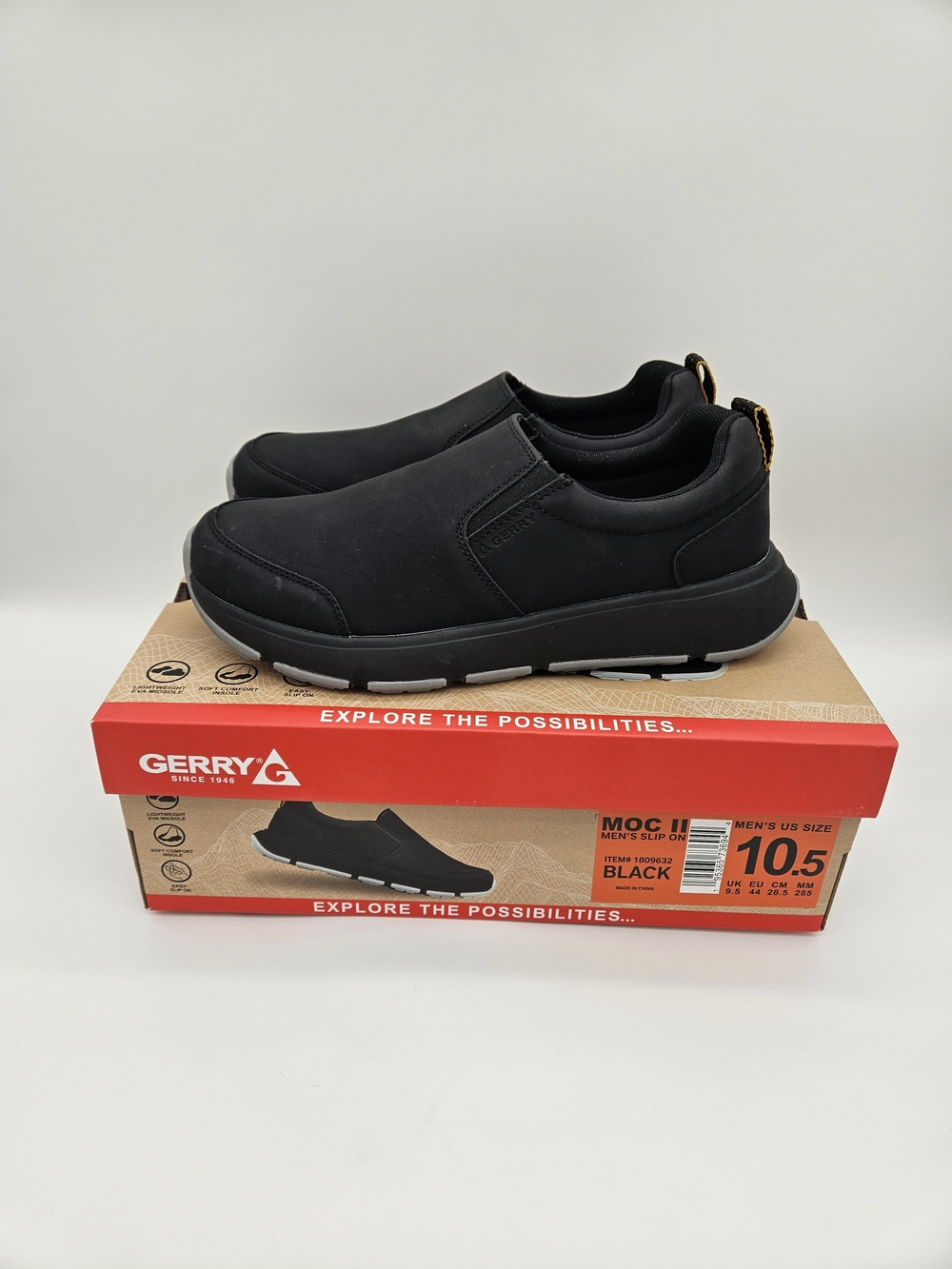 Gerry Weber Black Slip-On Comfort Loafers Size 10.5 photo 3