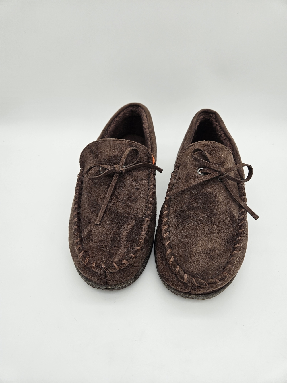 Dockers Men's Dark Brown Suede Moccasin Slip-Ons Size 11-12 photo 2