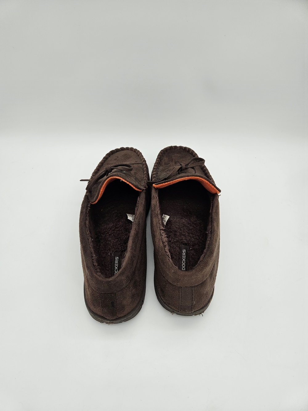 Dockers Men's Dark Brown Suede Moccasin Slip-Ons Size 11-12 photo 3