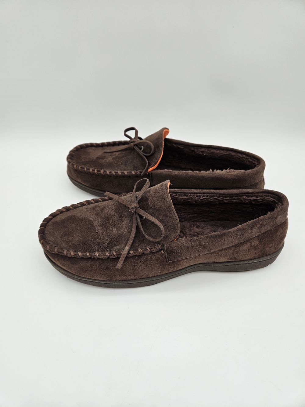 Dockers Men's Dark Brown Suede Moccasin Slip-Ons Size 11-12