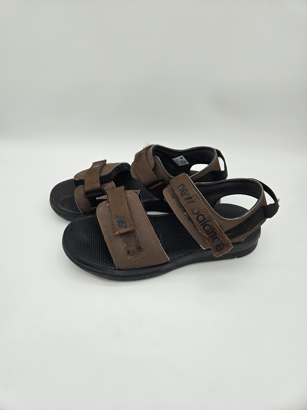 New Balance Brown Leather Velcro Sport Sandals Size 11 photo 3