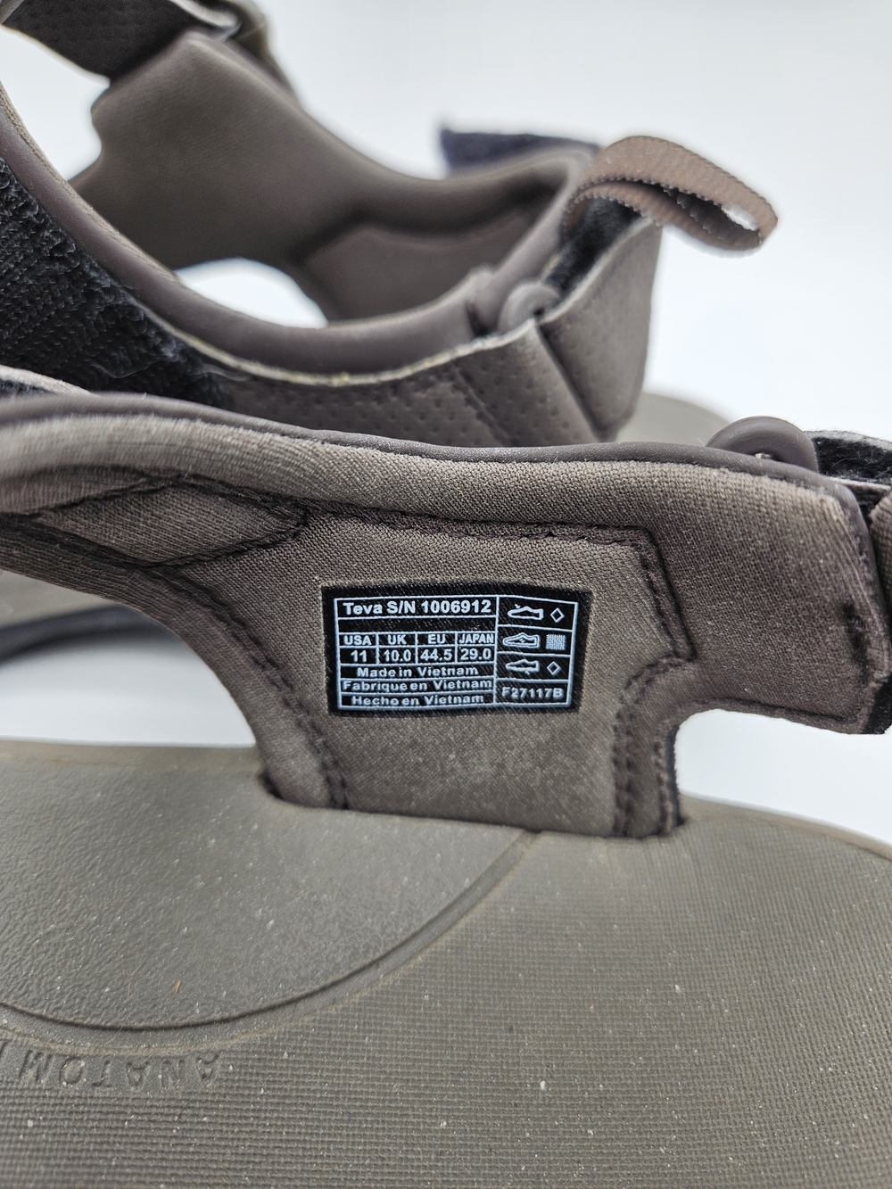 Teva Brown Men's Adjustable Outdoor Sandals Size 11 photo 3