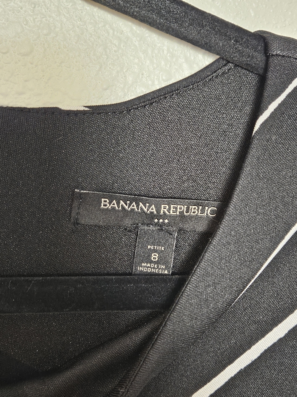 Banana Republic Black and White Striped Sheath Dress photo 2