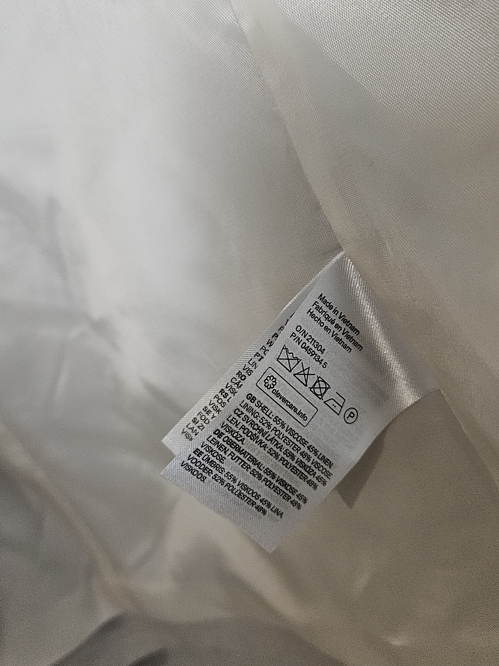 H&M Cream Linen-Blend Open Blazer Size 10 photo 3
