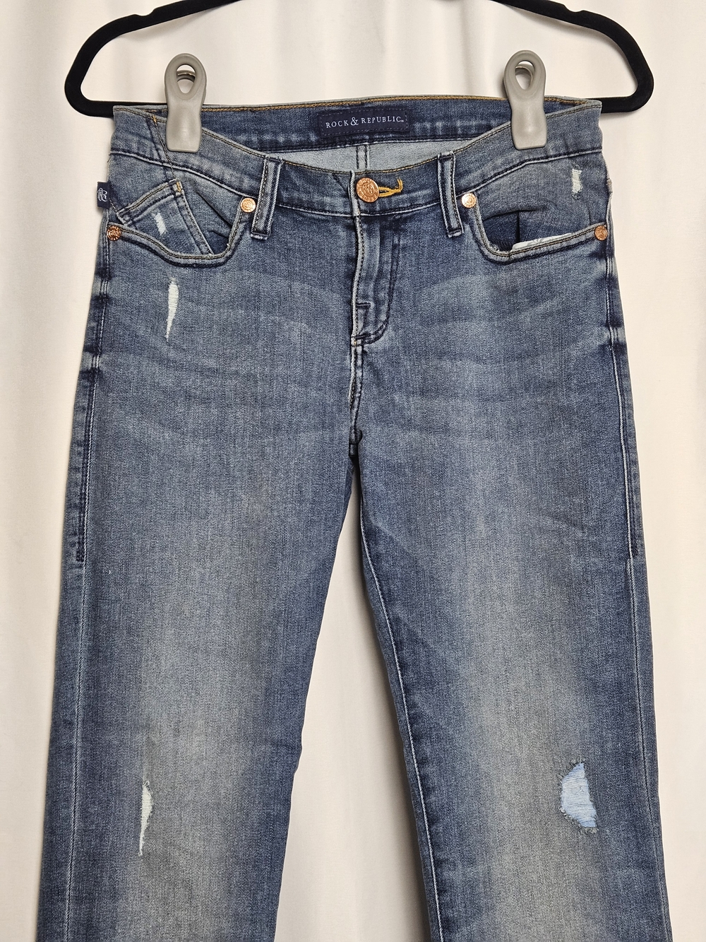 Rock & Republic Women's Blue Flare Jeans photo 2