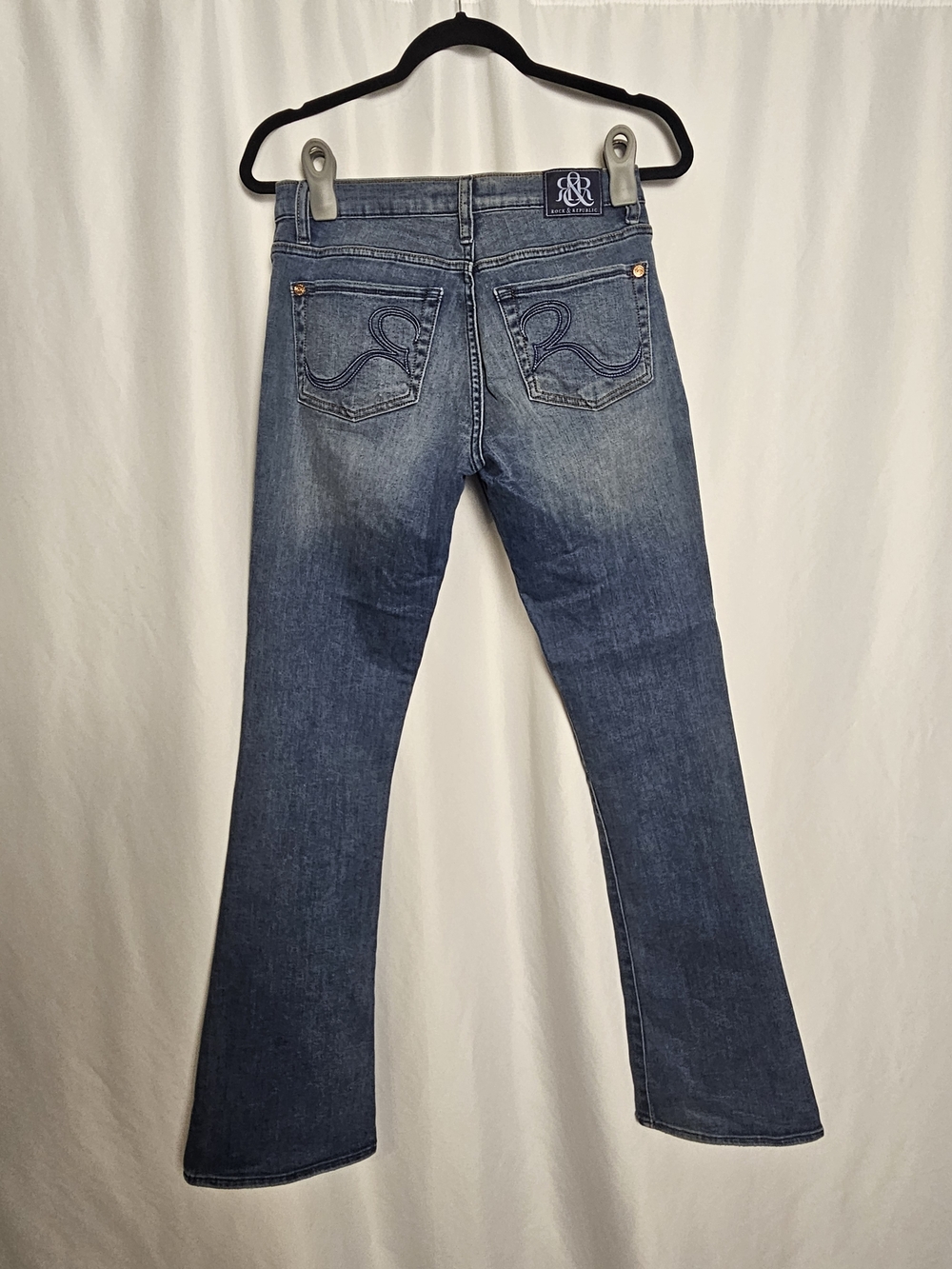 Rock & Republic Women's Blue Flare Jeans photo 4