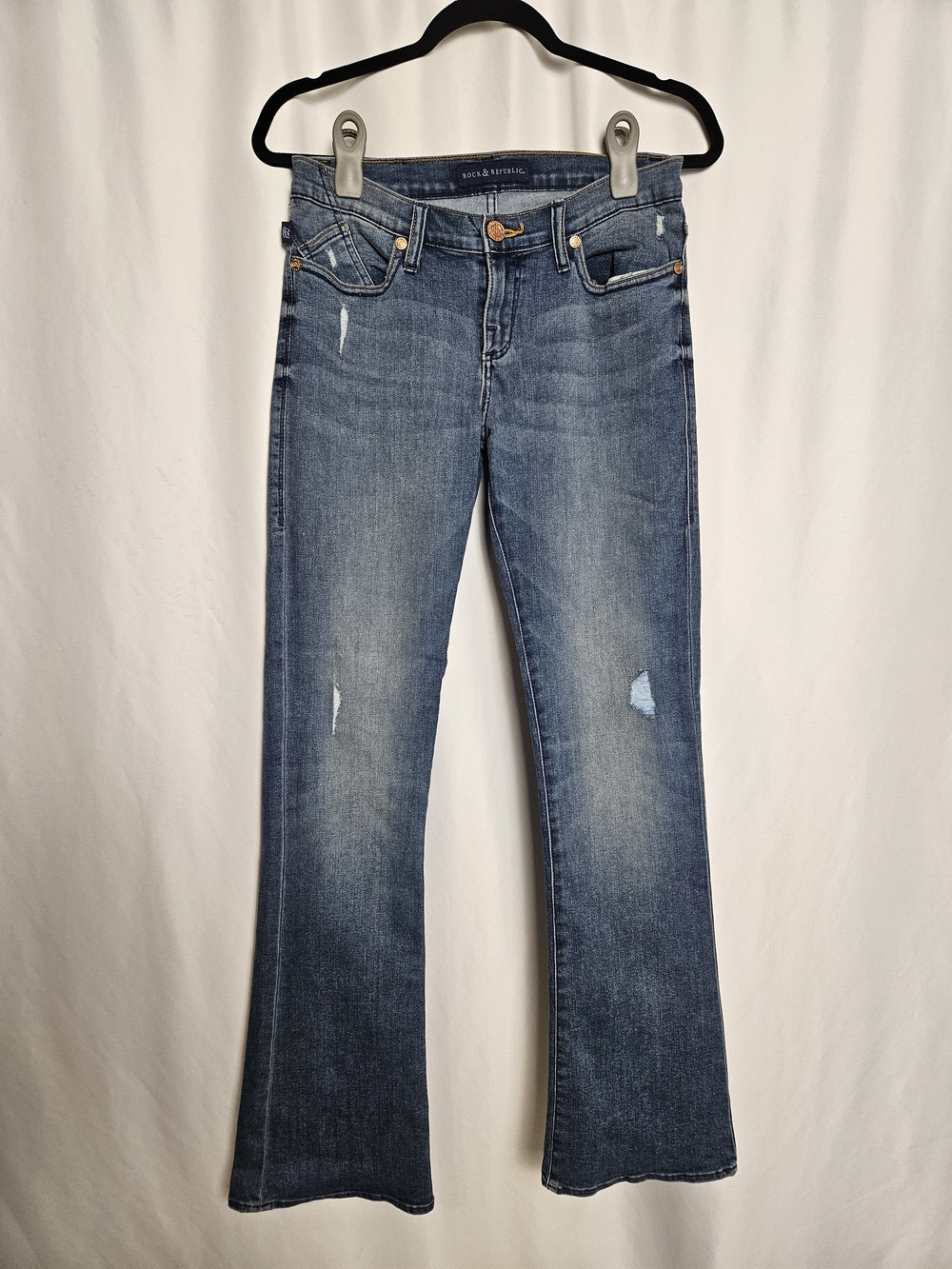 Rock & Republic Women's Blue Flare Jeans