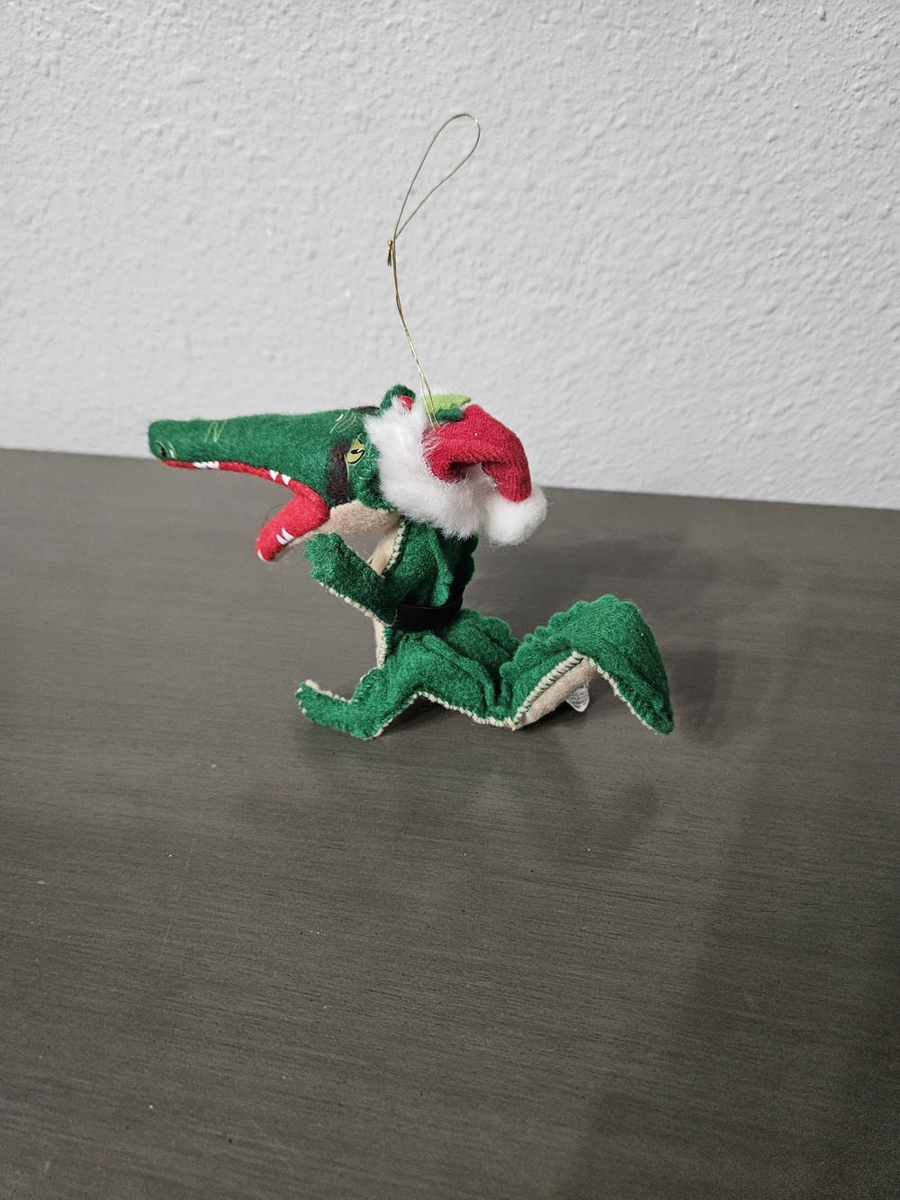 Annalee Green Crocodile Christmas Ornament 2009 photo 2