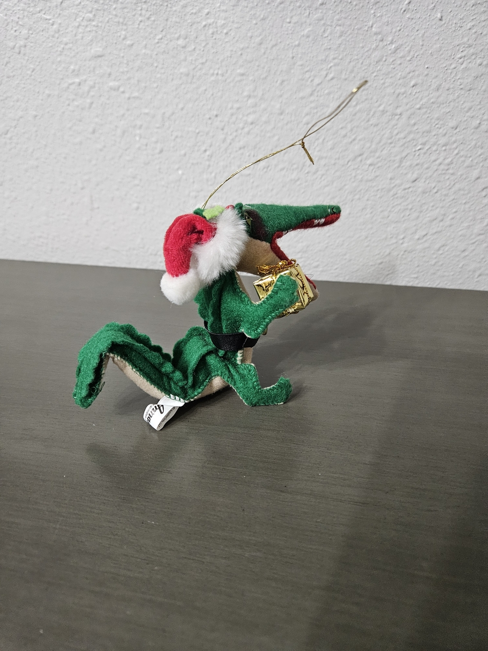 Annalee Green Crocodile Christmas Ornament 2009 photo 3